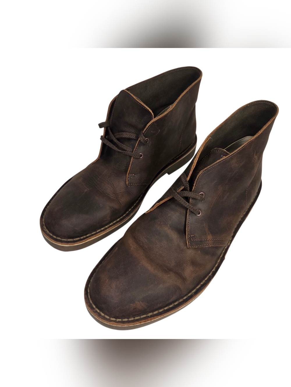 Clarks Brown Leather Chukka Boots. Size 13